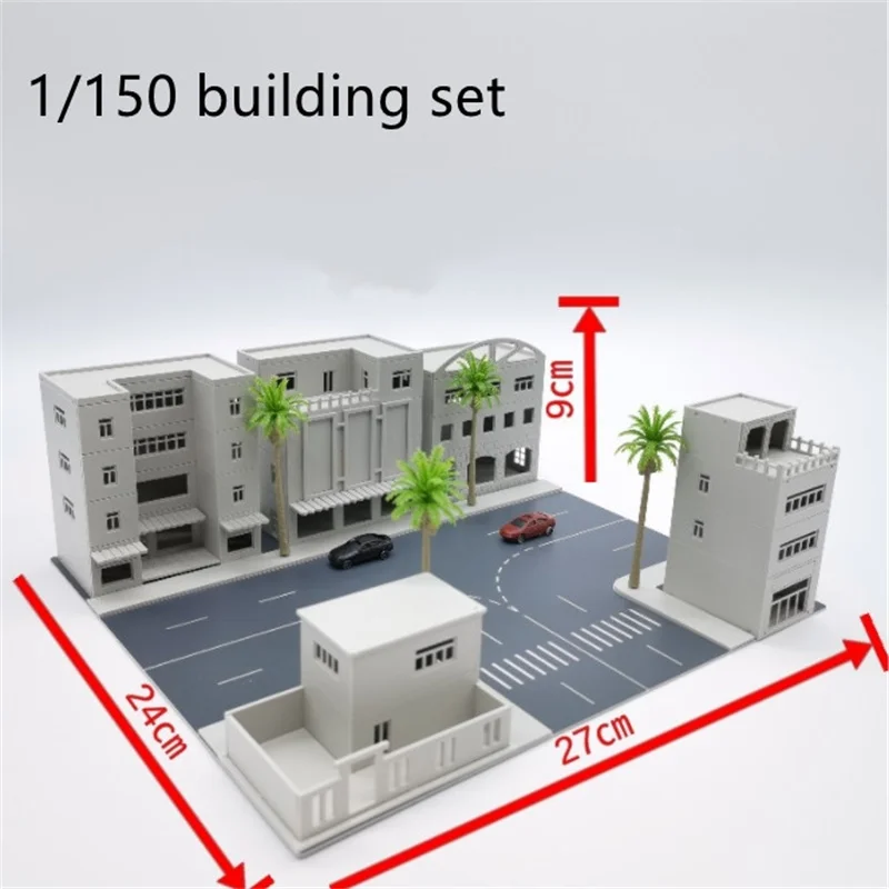 N costruzione di modelli in scala assemblaggio scena architettonica assemblaggio di plastica fabbrica di centri commerciali per Diorama Layout fai da te