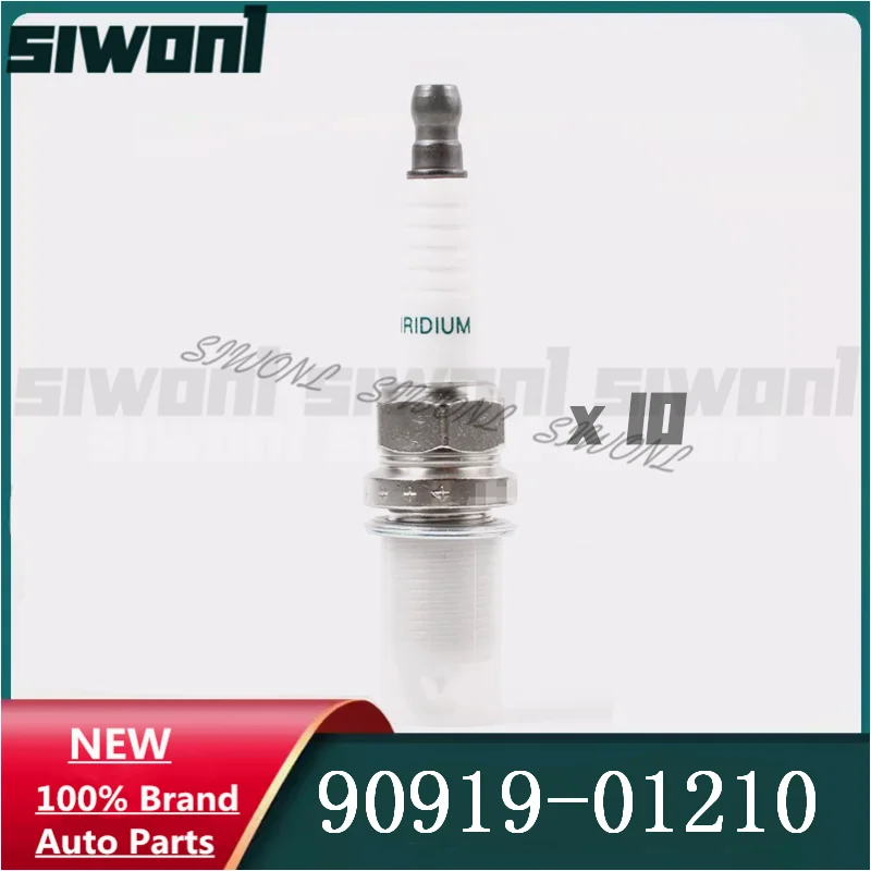 

10pcs/lot Iridium Spark Plug For TToyota Camry Scion RAV4 Tundra Lexus 4.7L/V8 9091901210 90919-01210 SK20R11