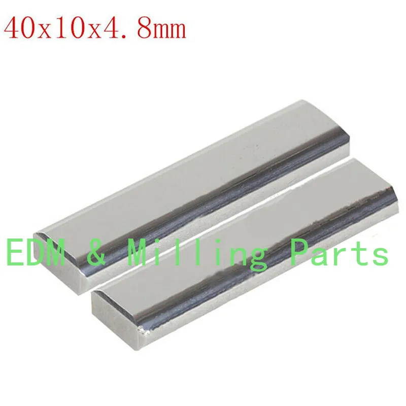 2pcs CNC S011 EDM Carbide / Power Feed Contact 40x10x4.8mm Spark EDM Spare Parts 3085263 3110330 For AQ400L AG400 AP EXE Series