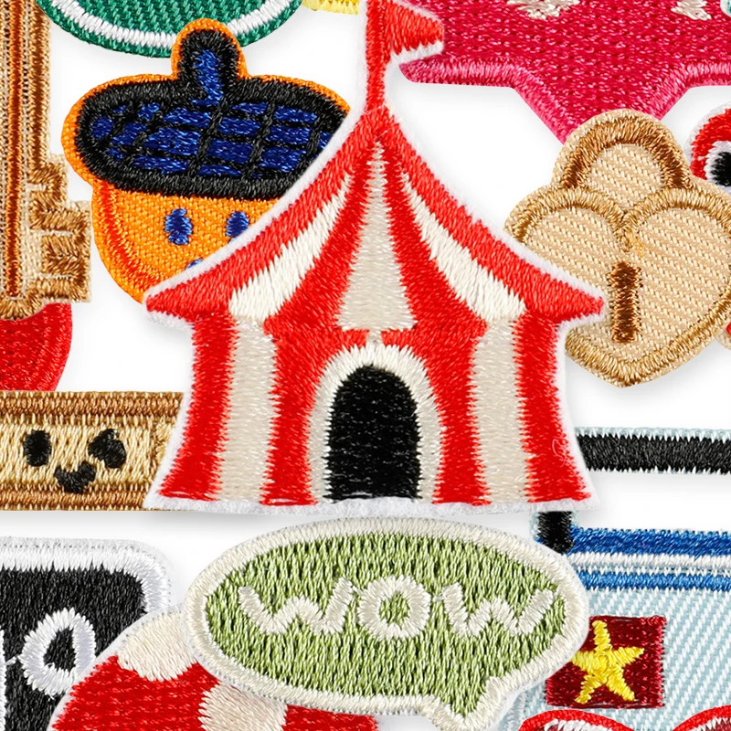 18 Stück Kleine Anime-Aufnäher zum Aufbügeln, Bestickte DIY-Sticker für Kinder, Jacken, Stoffe, Thermoklebende Patches – Detail 4