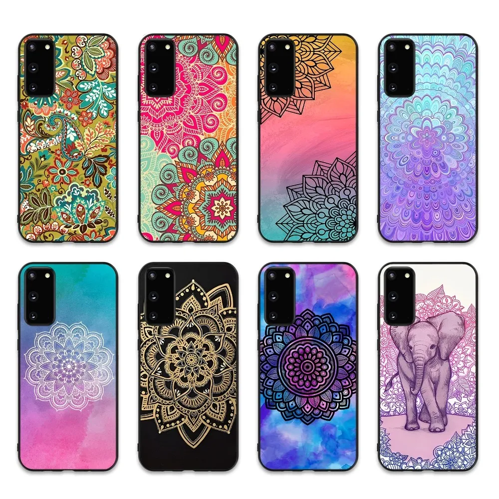 

Mandala Chakra Yoga Phone Case For Samsung S 9 10 20 21 22 23 30 23plus lite Ultra FE S10lite Fundas