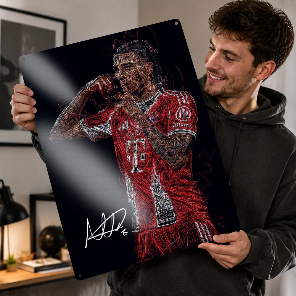 Michael Olise Personalized 3D Textured Metal Poster Wall Art Tinplate Sign for Office Decor Room Article Decoration Funny Signs