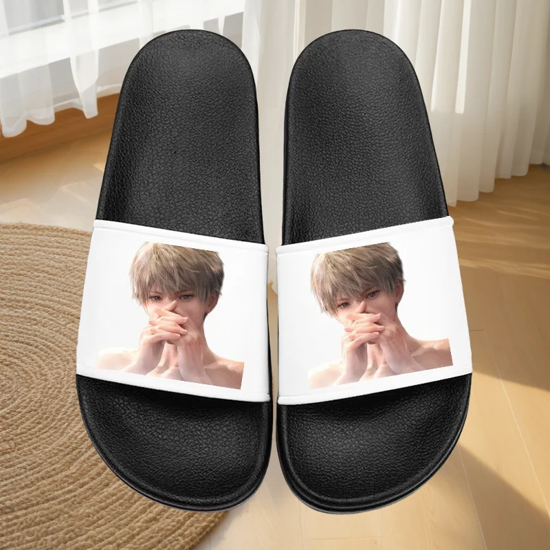 New Love and Deepspace Xavier Film and Television Peripheral Cartoon Slippers High-Looking Sandals for Men and Women at Home