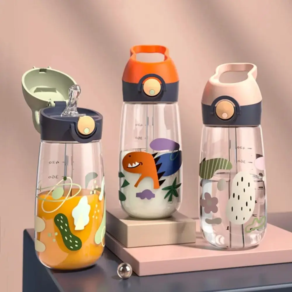 

Portable With Straw 500ML Water Bottles Leak-proof High-capacity Safe Straw Cup Easy To Clean Transparent Drinking Cup Sports