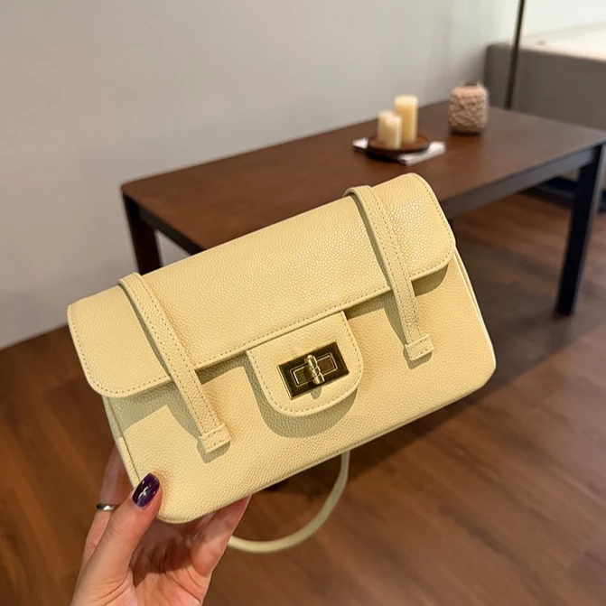 Women's Shoulder Bags, Elegant Quilted Candy Color Genuine Leather Fashion Casual Bag for Daily Commute Office Birthday Gift