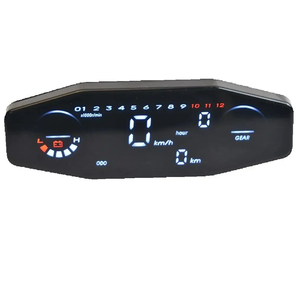 

New KR 200 Motorcycle LCD Speedometer Digital Odometer Electric Injection Carburetor Meter