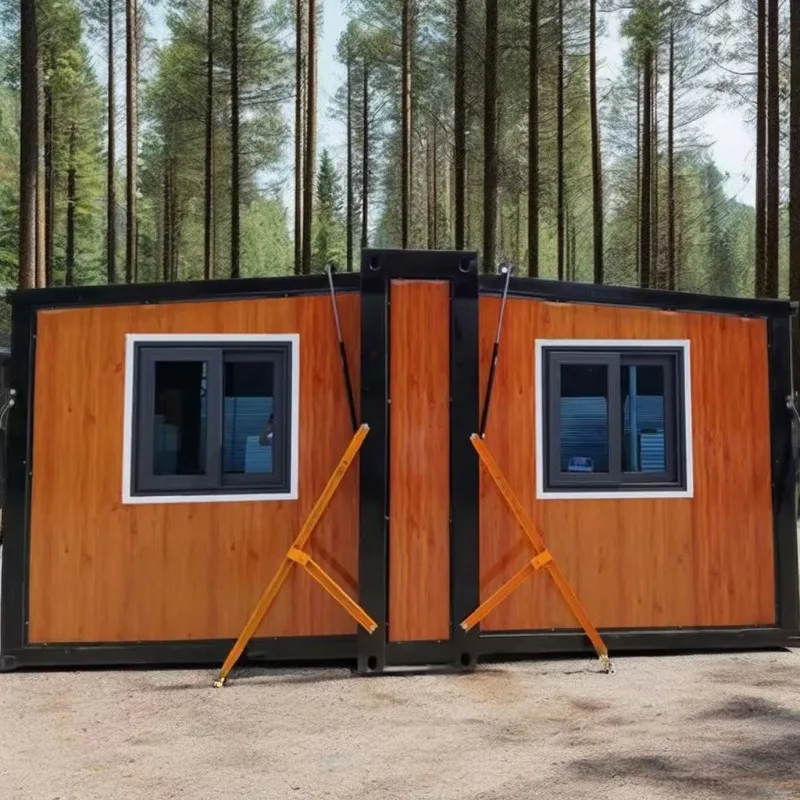 Original Brand New 20ft Modular Wooden Home 2 Bedrooms Office Villa Outdoor Hotel Direct 40ft Expandable Container House