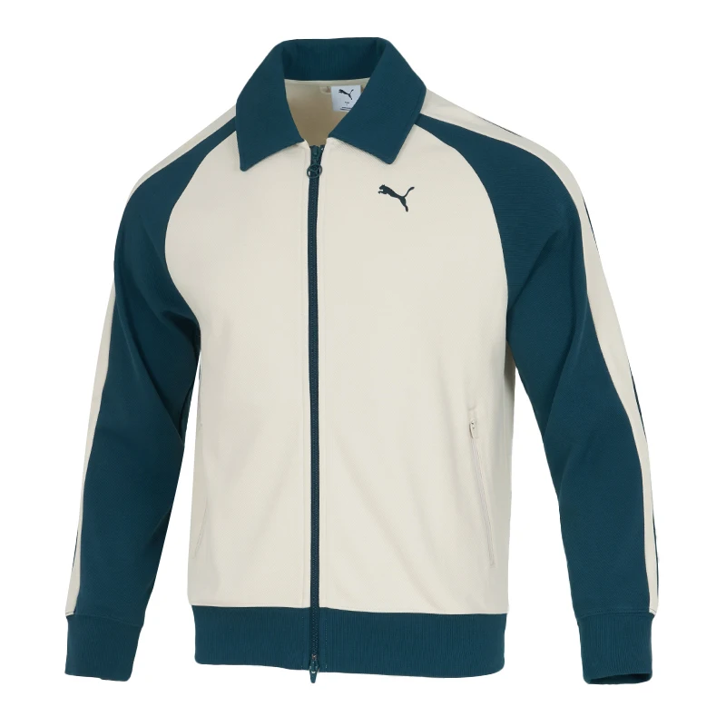 

Puma Men's and Women's New Couple T7 Jacket Fashionable Lapel Casual Cardigan Outdoor Windproof Jacket 634029-87