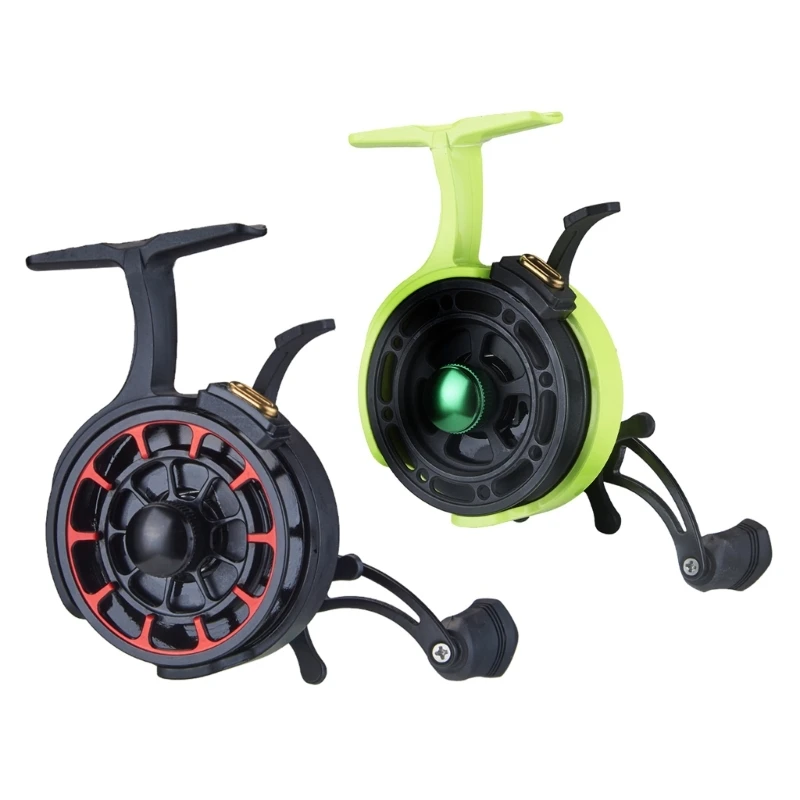 High-foot Ice Spinning Fishing Reels Highly Speed 3.2:1 Smooth Fly Fishing Wheel Adjustable Left Handed Fishing Raft Wheel