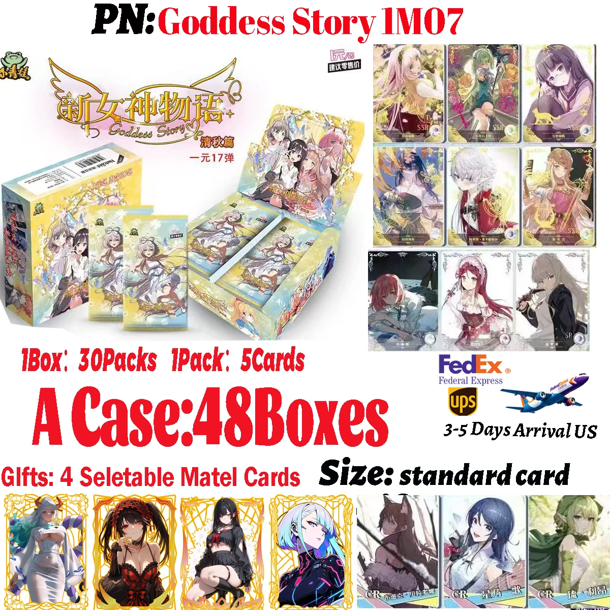 Goddess Story 1M17 Anime Girls TCG CCG Table Game Hobby Toys Kids Collectible Trading Cards Booster Box Birthday Party Gifts