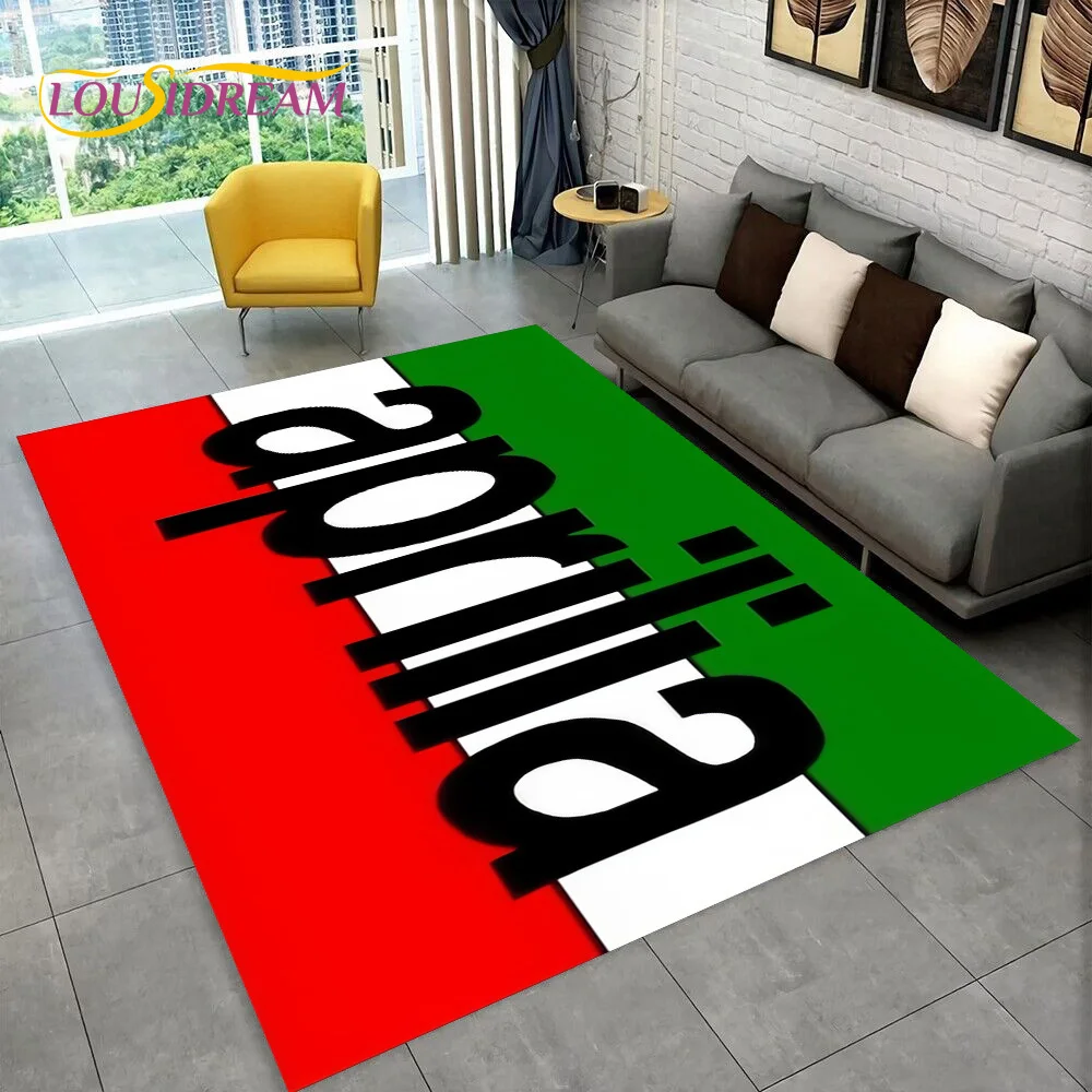 HD Aprilia Racing Motorcycle Logo Carpet Rug for Home Living Room Bedroom Sofa Doormat Decor,kid Area Rug Non-slip Floor Mat 3D