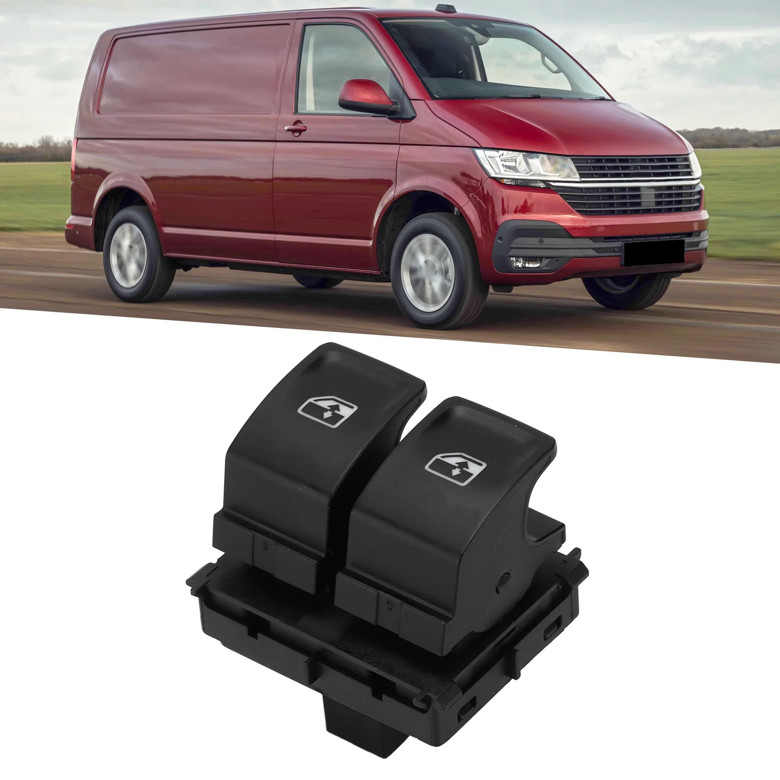 Car Electric Window Control Switch 5G0959858D Replacement for Crafter Transporter Multivan Car Accessories