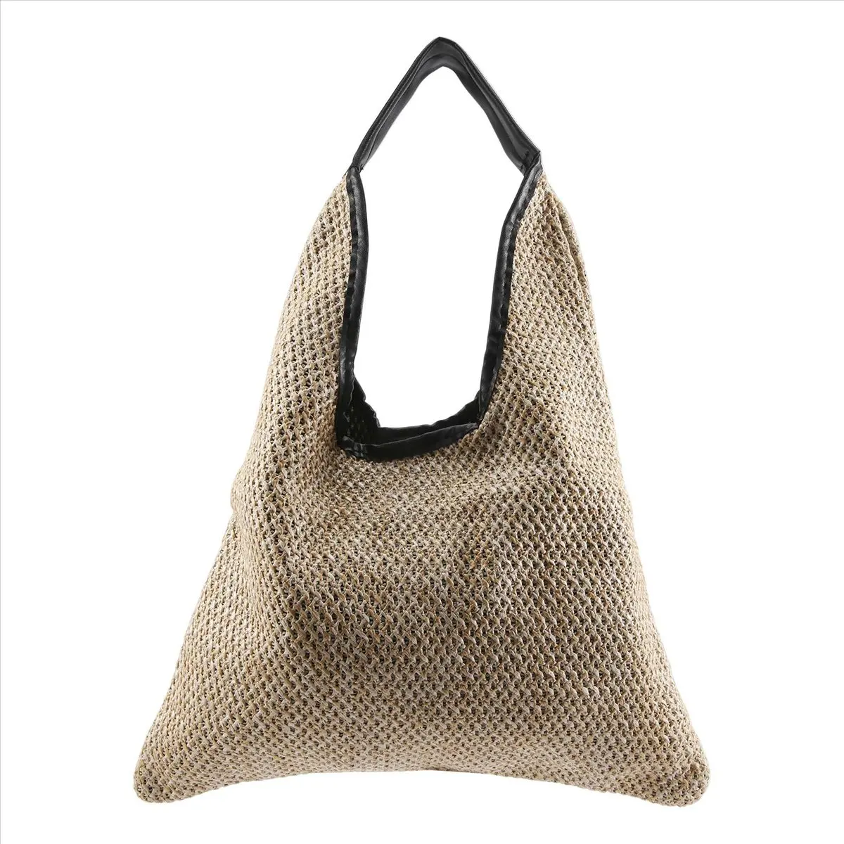ABQR, bolsos de hombro a la moda para mujer, bolso de paja tejido de mimbre, bolsos de diseñador, bolso de mano de gran capacidad, bolso de playa de verano para mujer, color caqui