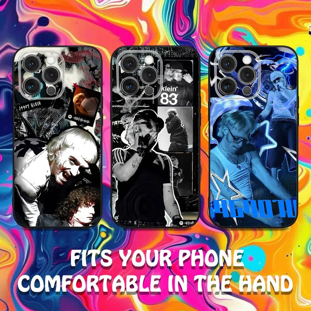 

J-Joost K-Klein Singer Phone Case For iPhone 16,15,14,13,12,11,Pro,Max,Plus,X,XS,SE,E,Mini,Soft Silicone Black Case