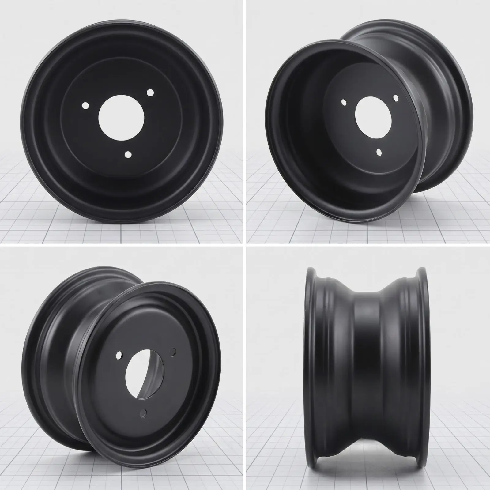 Resistant ATV Wheel Hub | Heavy-Duty Steel Construction, Sprayed Coating, 3-Hole