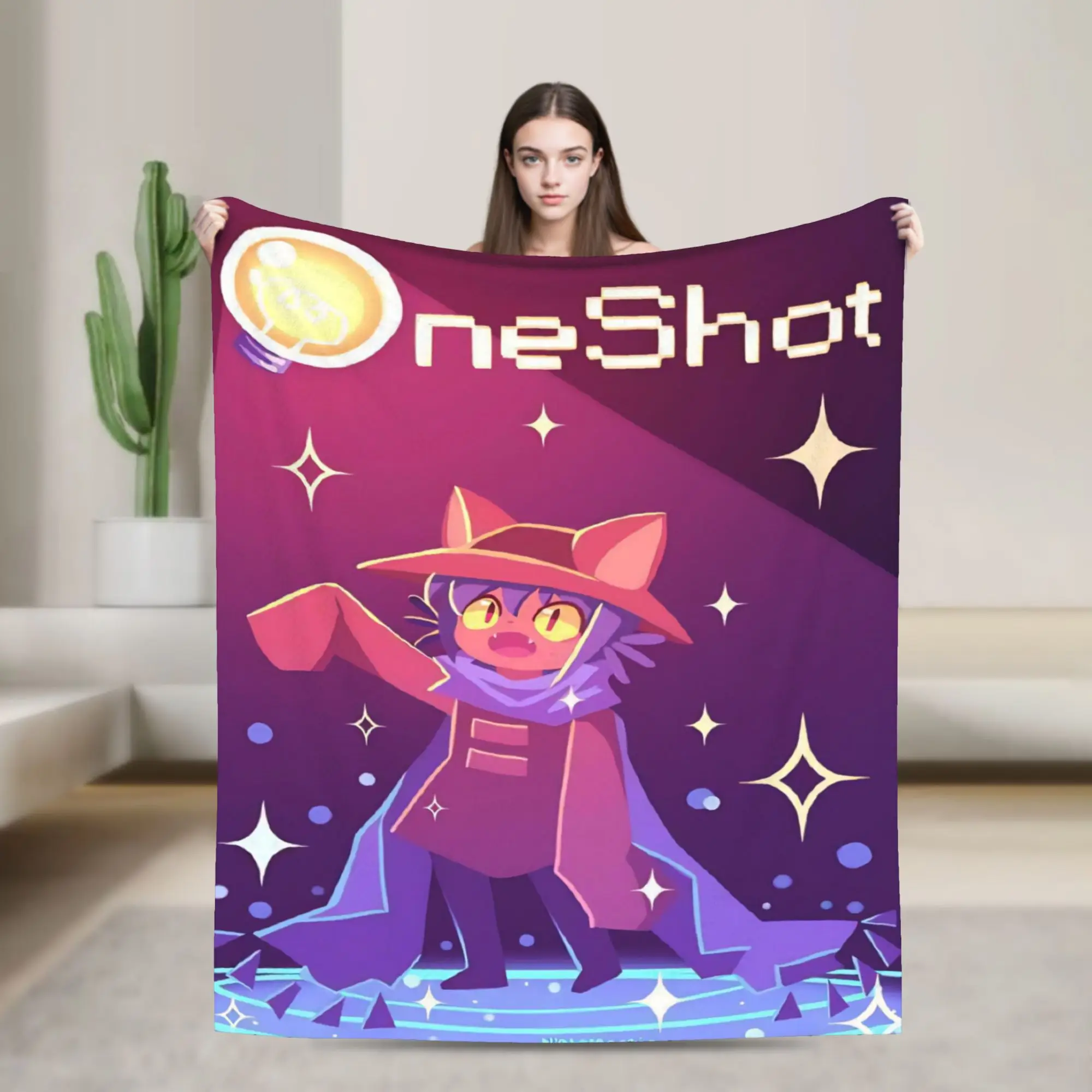 OneShots Niko Gift Blanket For Men Women Cozy Soft  Throw Blankets for Couch 50x60 Inches Multi-size