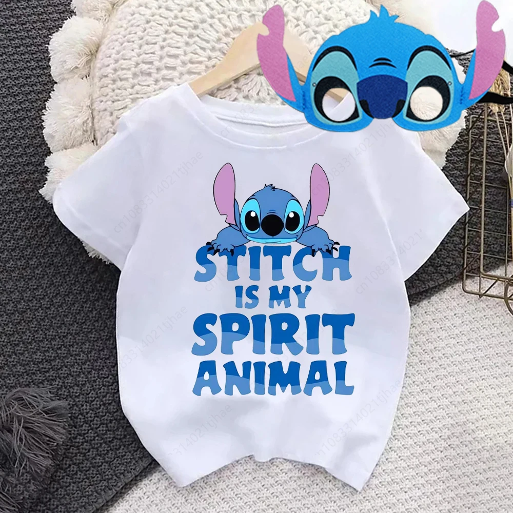 

Disney Lilo Stitch T-shirts for Kids OhanaFamily Birthday Party Tshirts for Baby T-Shirt for Boys T shirts for Girl Tops Tees