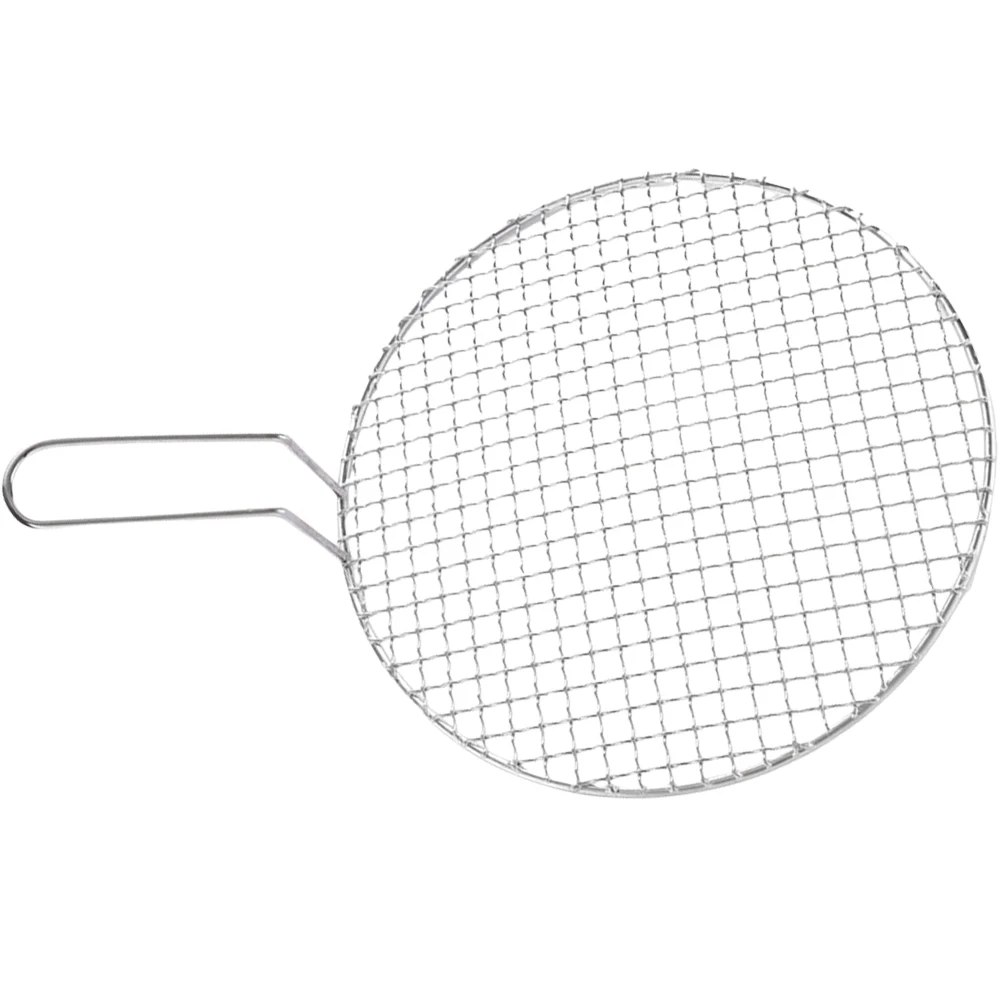 

Stainless Steel 295Mm Roast Pan Bbq Pad Rack Grill Mat Grill Screen Mesh With Handle For Meat Fish Skewers Chicken Wing Bbq