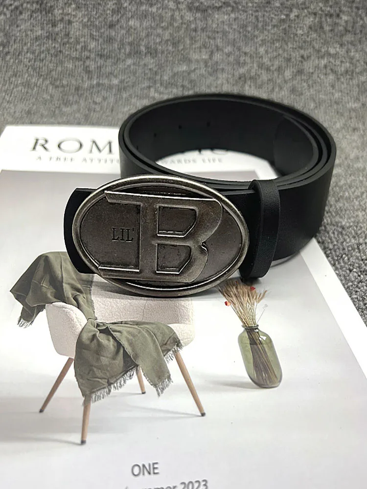 حزام نسائي ريترو جديد النسخة الكورية حزام PU سراويل عمل ضيقة للسيدات حزام جينز بسيط ومتعدد الاستخدامات للنساء