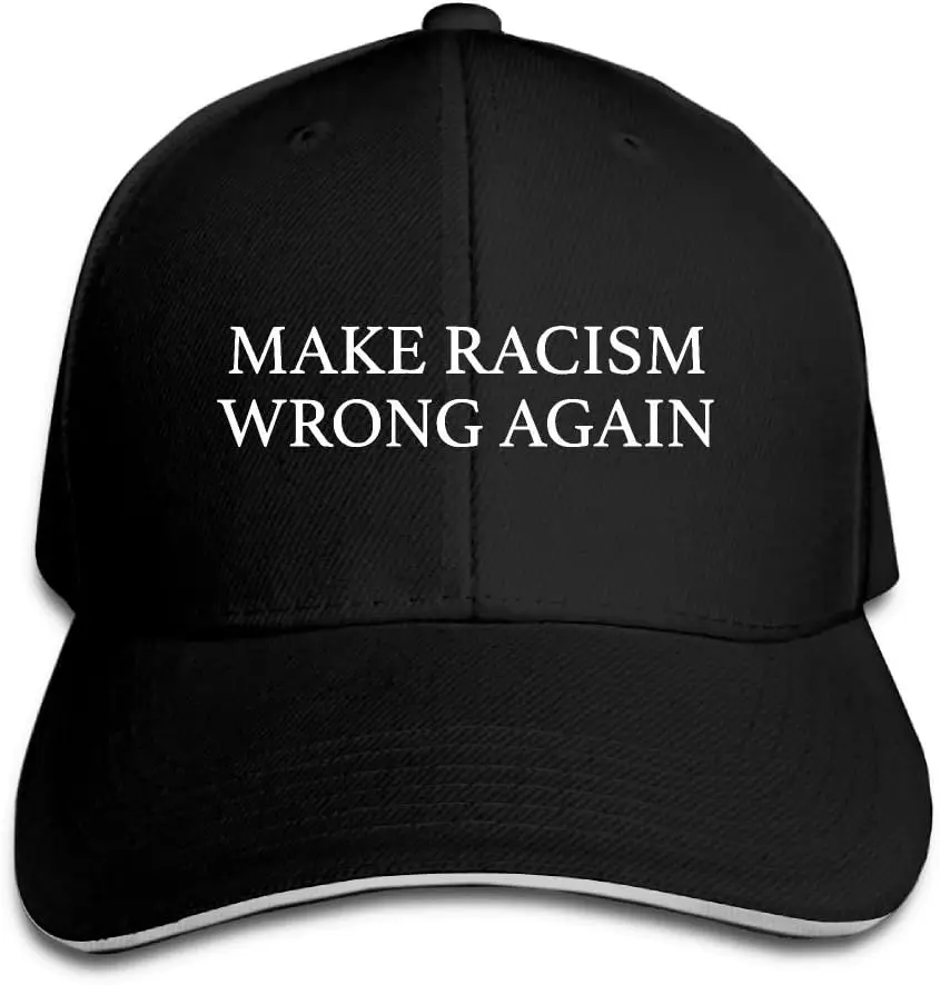 Unisex Make Racism Wrong Again Trucker Baseball Cap Adjustable Sandwich Hat