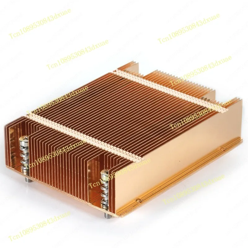 T318 1U ITX Server Heatsink: Ultra-Thin Rectangular Pure Copper Vapor Chamber with Fan