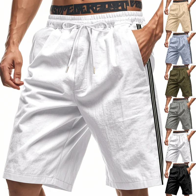 American Summer Thin Quick Dry 5 Inch Shorts for Men, Simple Beach Jogging Sports Casual Pants Wholesale
