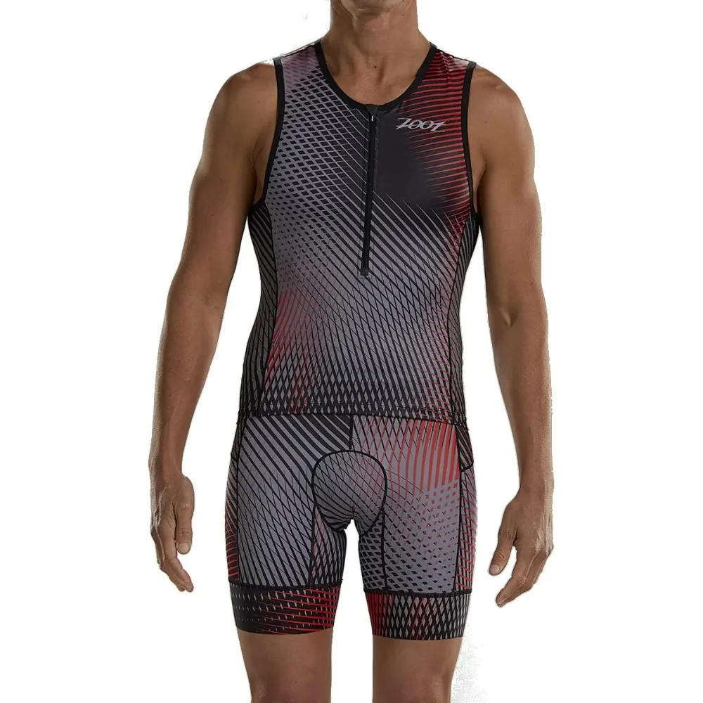 

High Quality Professional Triathlon Competition Suit Men's Sleeveless Jumpsuit Cycling Suit Running Swimming Quick-drying Suit