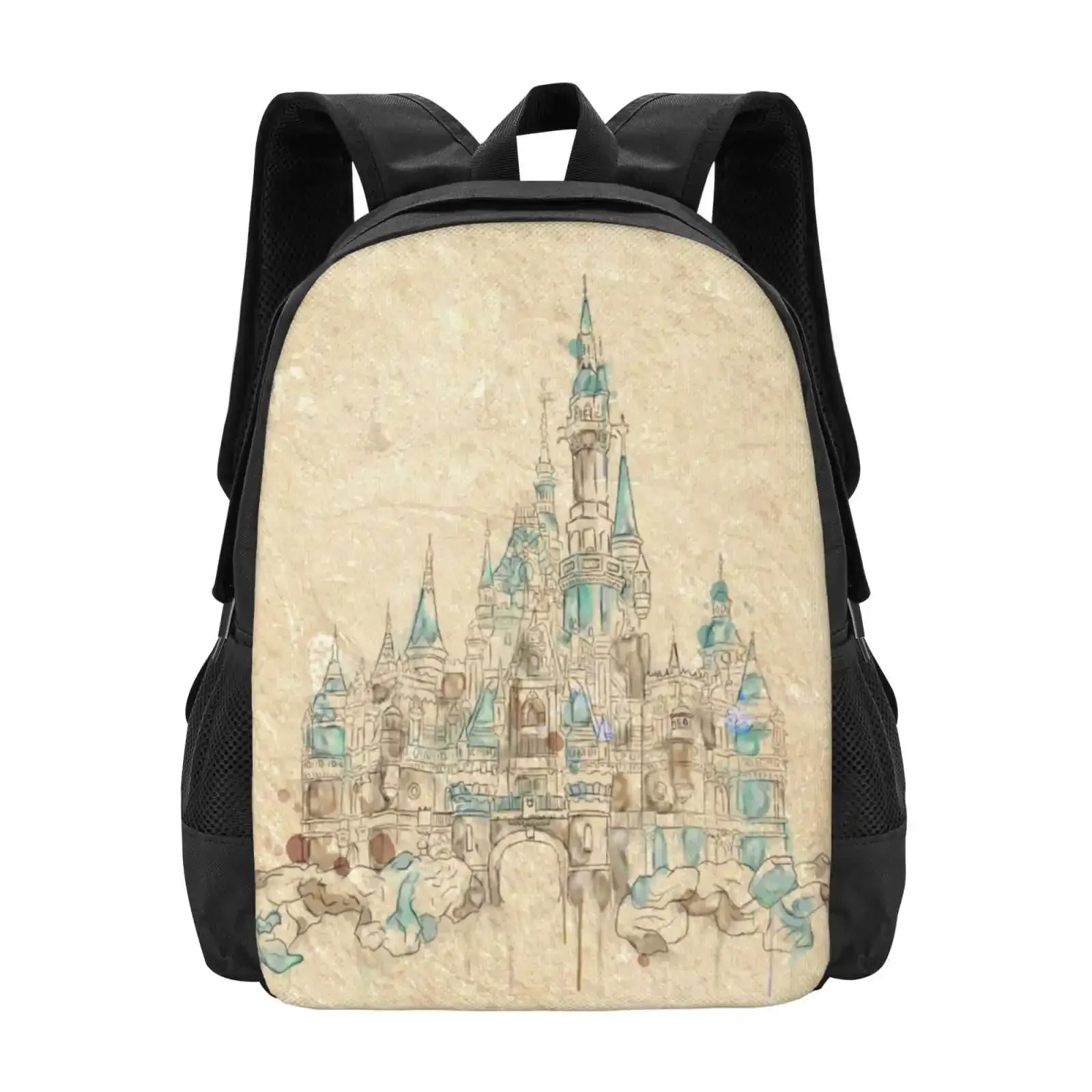 

Enchanted Storybook Castle 3d Print Design Backpack Student Bag Shanghai Enchanted Castle Walt Princess Fairytale World