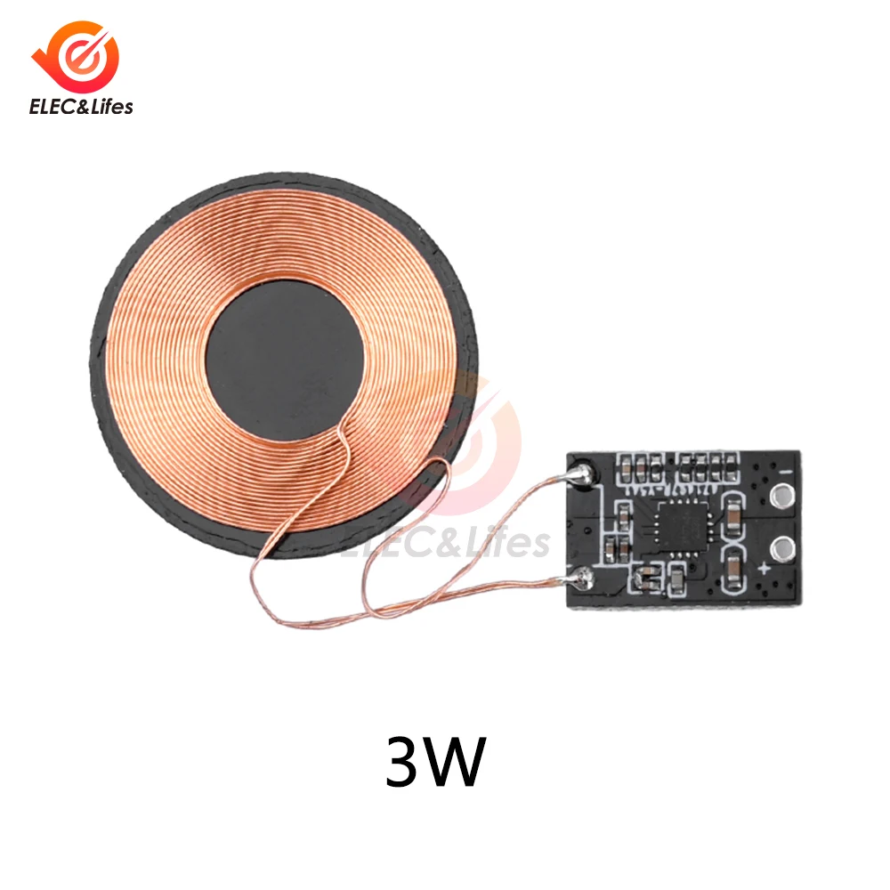 5V 600mA/1A Wireless Power Supply Module Wireless Charger Module Transmitter Receiver Terminal Circuit Board Module for Phone