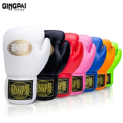 6/8/10/12oz Professional Boxing Glove Higher Quality PU Sanda Muay Thai MMA Training Glove Fighting Boxing Training Accessories