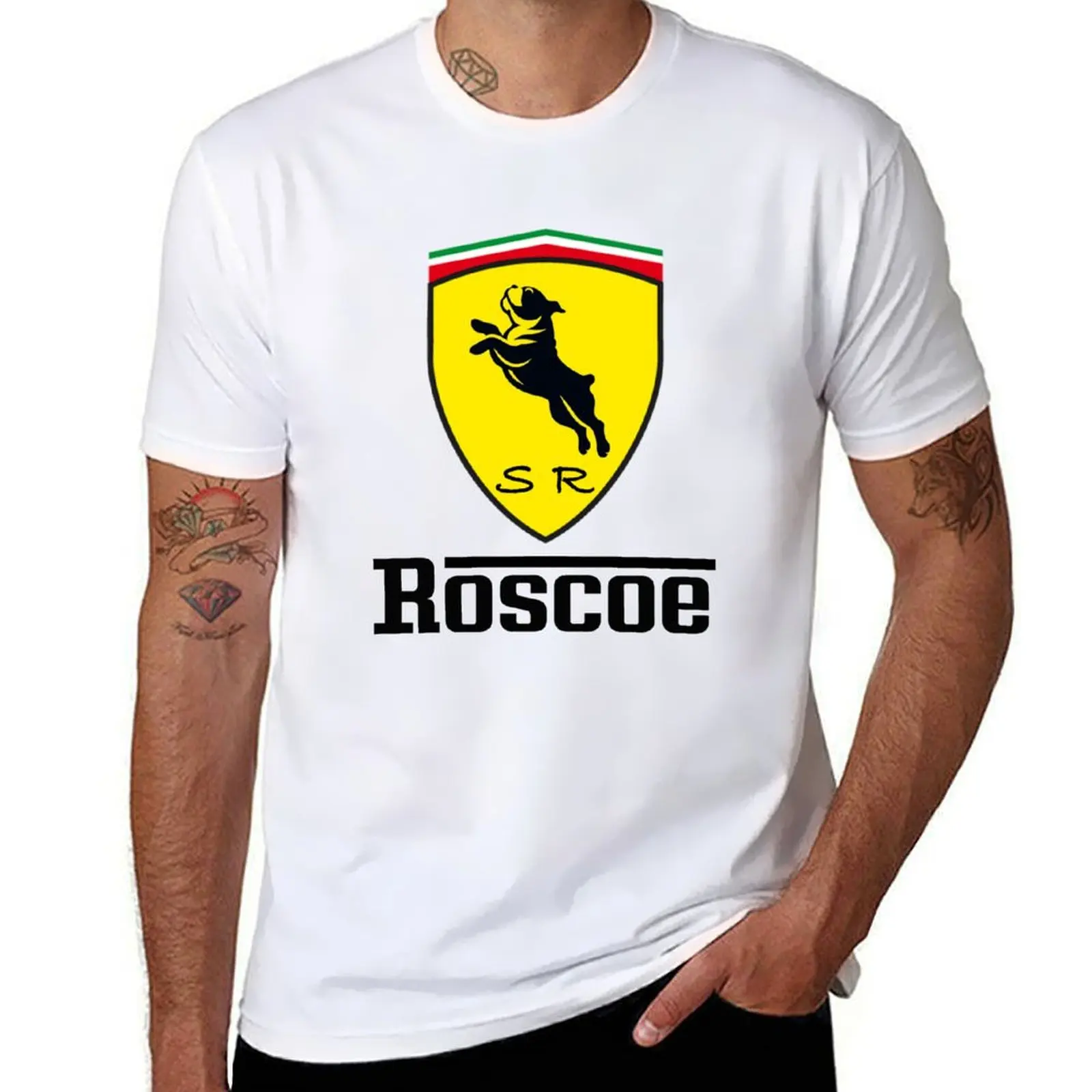 

Roscoe (Large) T-Shirt men t shirt cotton 100% essential t shirt T-Shirt
