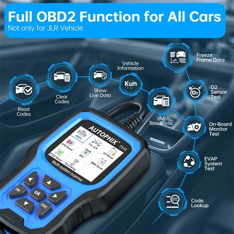 Autophix 7310 Full System Maintenance Reset Tool for Jaguar Land Rover Newest Software Version  for Cars II Diagnostic Tool