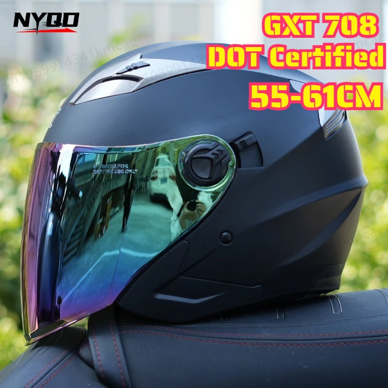 capacete-gxt708-dot-電動バイクヘルメット-オールシーズン-オフロード-レーシング-ハーフヘルメット-クール-カスコ-モト-ストリート-capacete-de-moto