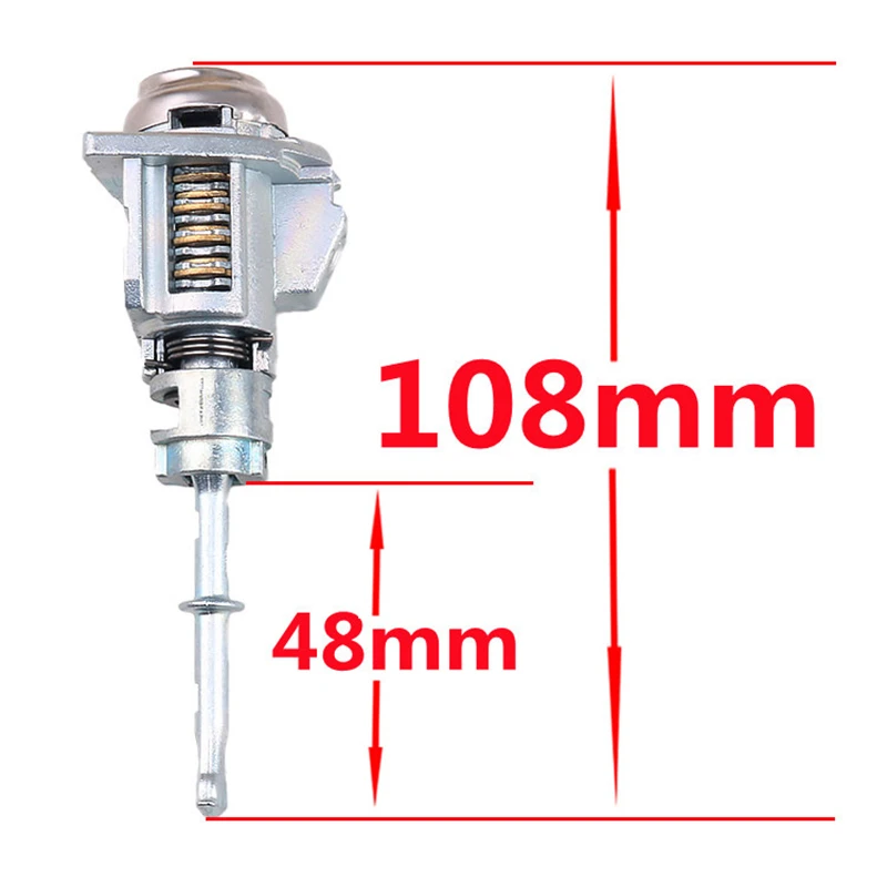 Car Front Left Door Lock Cylinder For Hyundai 2017-2022 Elantra 2017 Verna Auto Door Lock Core Barrel With 1Pcs Key