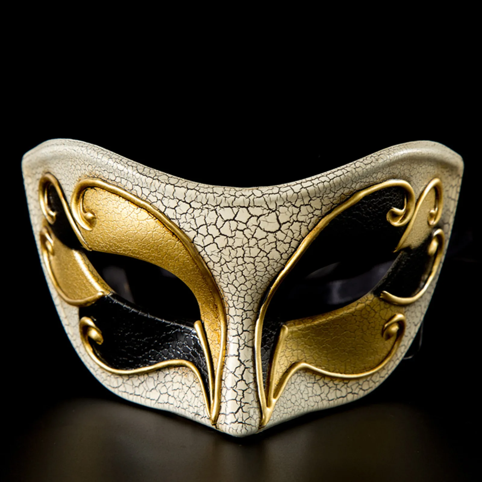 Vintage Carnival Mask Men Musical Venetian Party Halloween Masquerade Ball Crack Half Face Mask For Women Wedding Holiday Mask