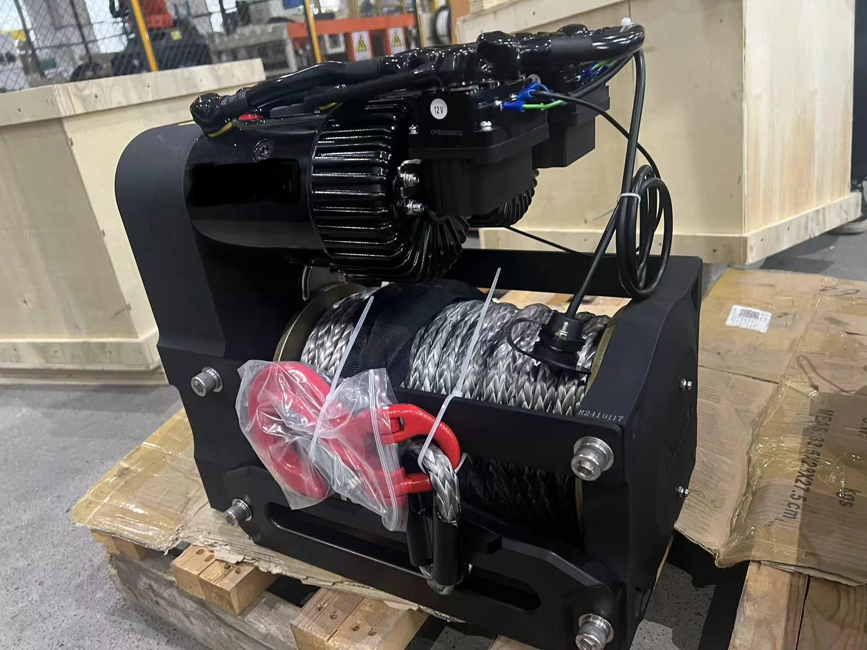 14000lbs 12V Dual Motor Synthetic Winch, 7.2HP Electric Recovery with Remote for Jeep Truck SUV 4x4
