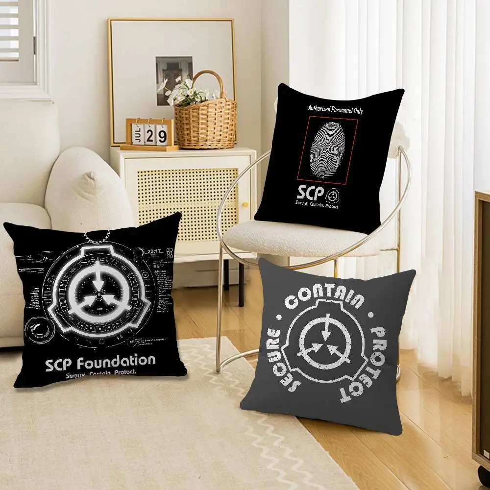 

Sci Fi SCP Foundation Game Pillow Gift Home Office Decoration Pillow Bedroom Sofa Car Cushion CoverPillow Case