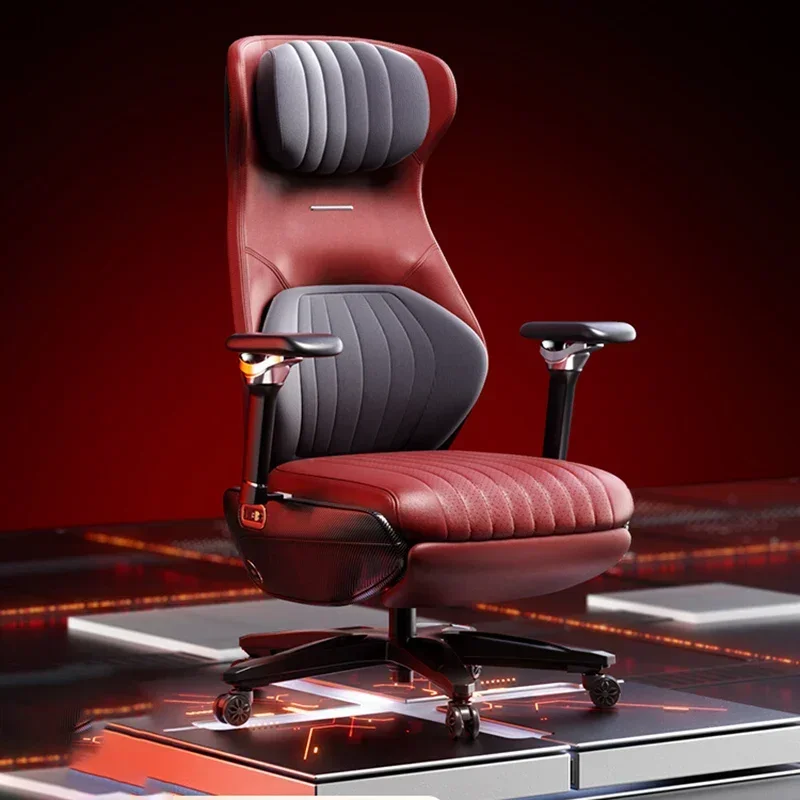 Ergonomic Electric Leather Office Chair Gaming Comfortable Computer Chair Executive Armchairs Work Reclining Office Furniture