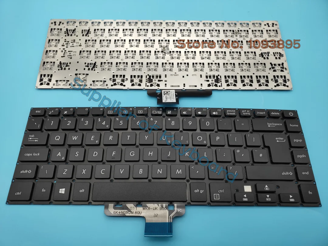 New For ASUS VivoBook S510 X510 X510UQ X510UA X510UF X510UN X510UR F510UA A510U K510U Laptop UK(GB) Keyboard