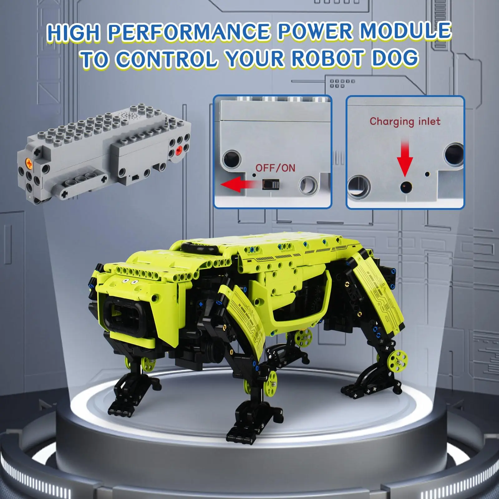 Kit de briques de chien qui marche avec télécommande technique, jouets robots, blocs de construction de chien Alpha, cadeaux pour garçons adultes
