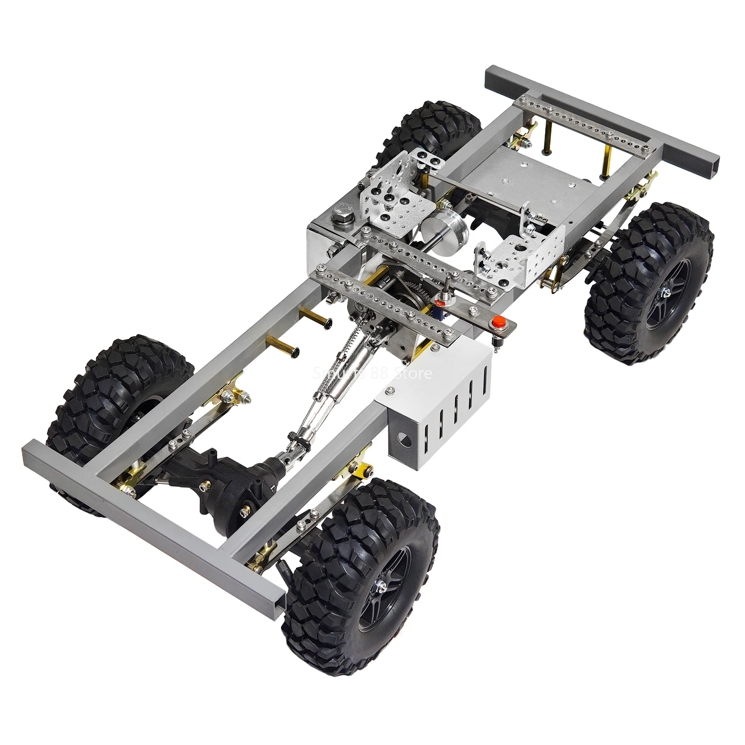TOYAN 4WD RC Car Frame Metal Frame with Gearbox Suitable for FS L200AC Twin Cylinder Methanol Engine Model Toys Accessories