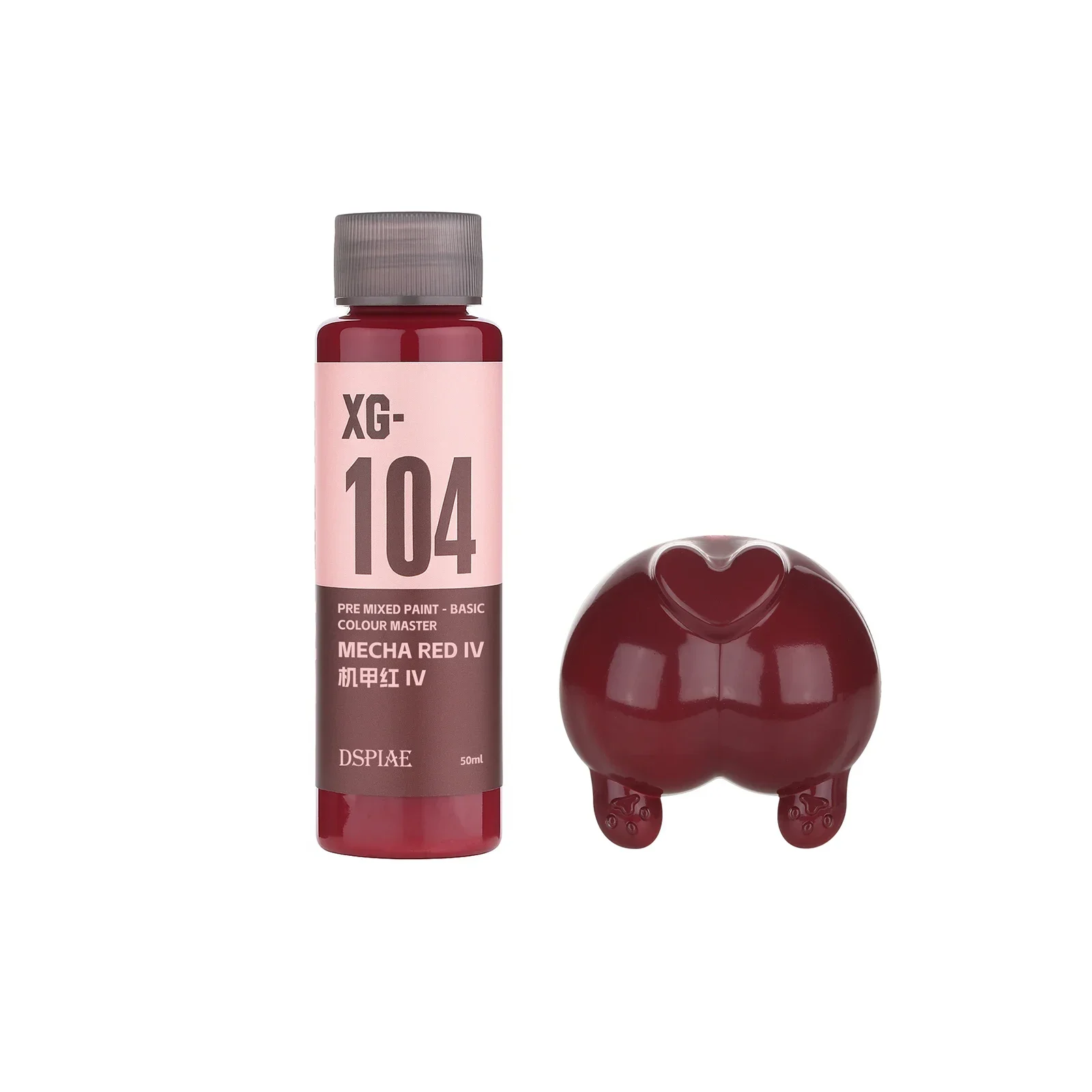 DSPIAE XG Serie Vorgemischte Wasserbasierte Farbe Basisfarbe Master Sprühfarbe Handbemaltes Modellbausatz-Pigment für Hobby DIY 50ML