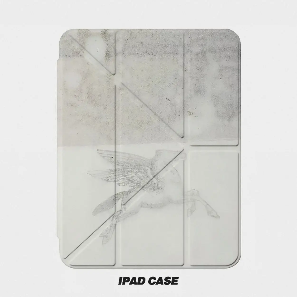 Art Trendy Wings Pony Graffiti Personalized Creative For iPad Case iPad 10 9 8 7 Air 6 5 4 3 2 Pro 11 Mini Y-Fold Tri Fold Cover