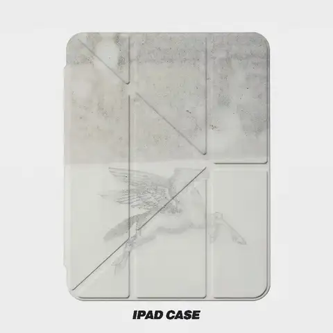 Art Trendy Wings Pony Graffiti Personalized Creative For iPad Case iPad 10 9 8 7 Air 6 5 4 3 2 Pro 11 Mini Y-Fold Tri Fold Cover