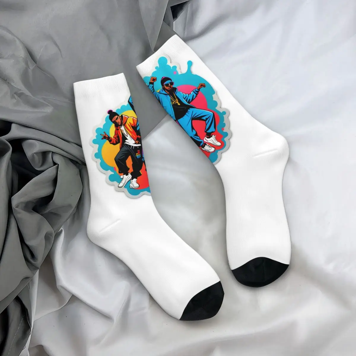 

All Seasons Crew Stockings Hop Air Socks Fashion Long Socks for Men Women Christmas Gifts