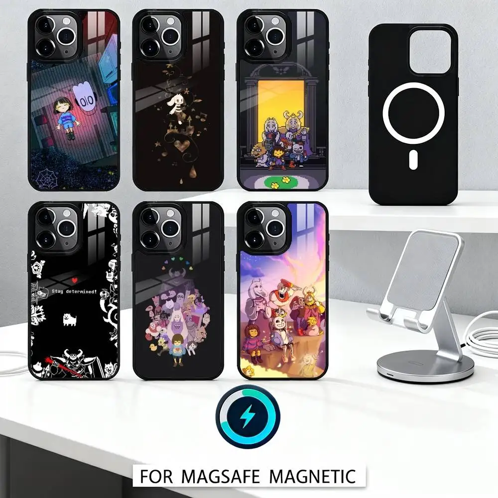 

R-Retro G-Game U-Undertale-es Phone Case For iPhone 17,16,15,14,13,12,Pro,Max For Magsafe Magnetic Wireless Charging