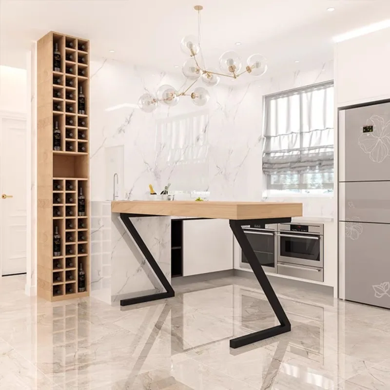 

Minimal metal Z-shaped bar table support legs unilateral bracket dining table leg bracket desk desk foot