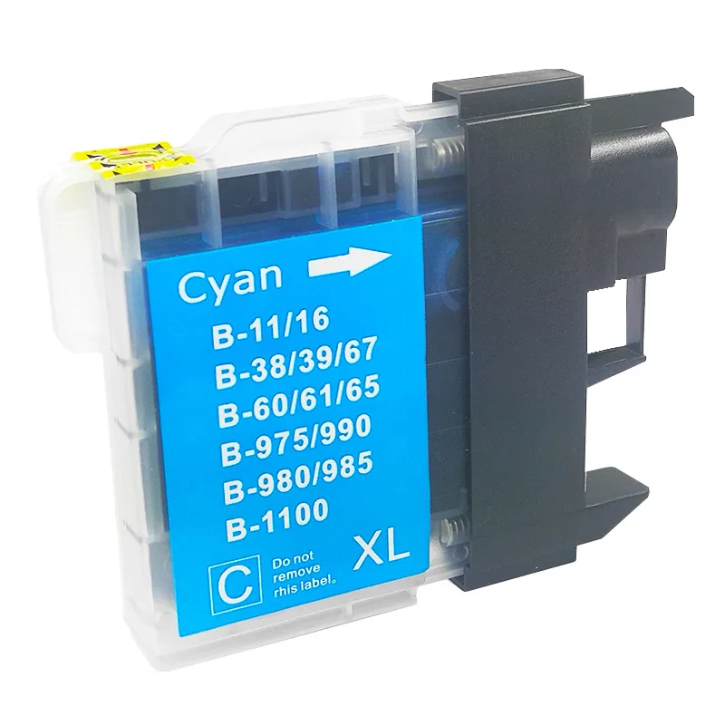 LC38 LC39 LC61 LC65 LC980 LC985 LC990 LC1100 Ink Cartridge for Brother DCP-J125 185C 195C J315W DCP-145C 185C 385C 535 Printer