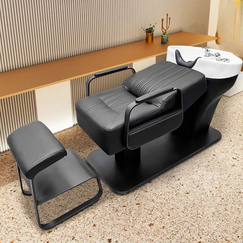 Shampoo bed barber shop hair salon special hairdressing shop shampoo bed semi-lying flush bed