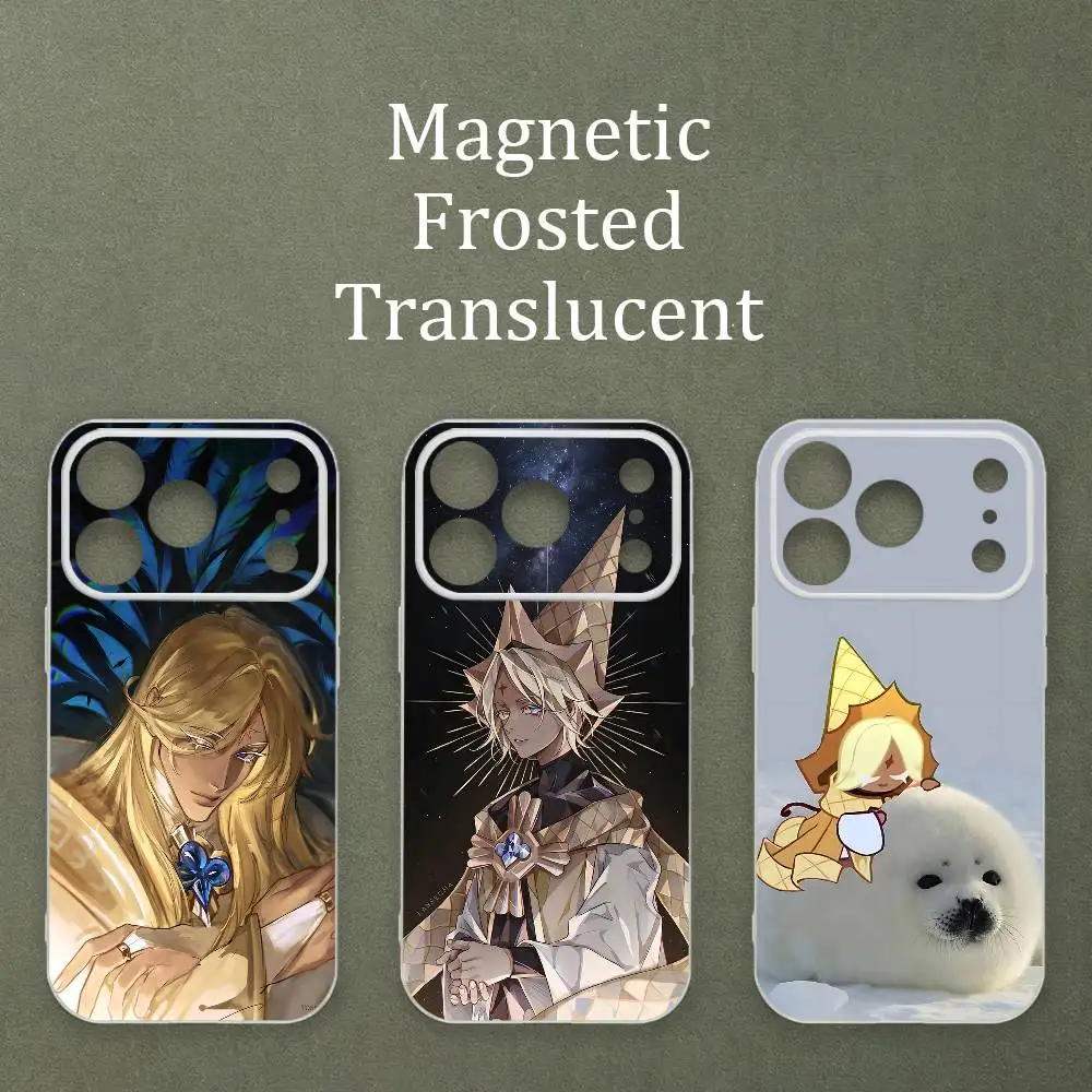

Pure Vanilla C-Cookie Magnetic Matte Semi Clear Soft Case For MagSafe Shell iPhone 11 15 17 16 12 14 13 Pro Max
